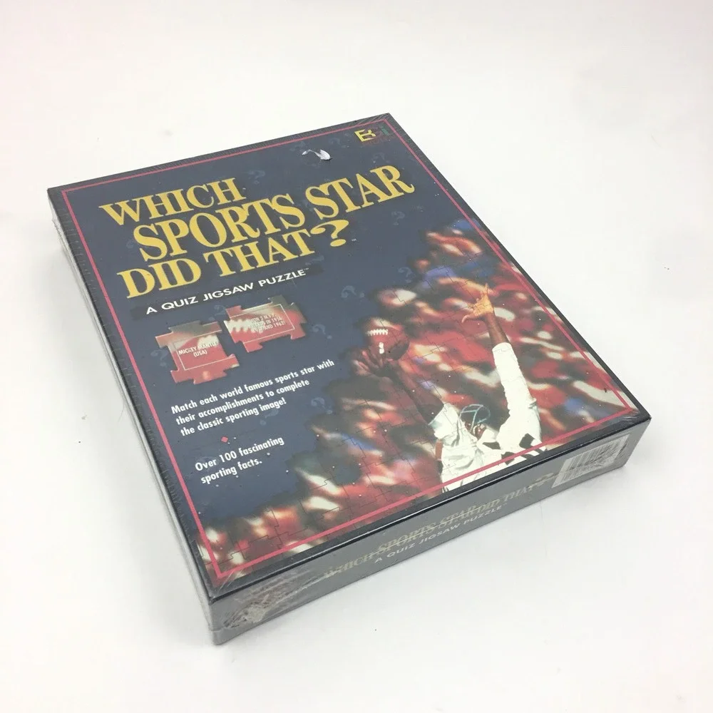 Vintage Which Sports Star‎ Did That Quiz Jigsaw Puzzle Board Game Buffalo Games